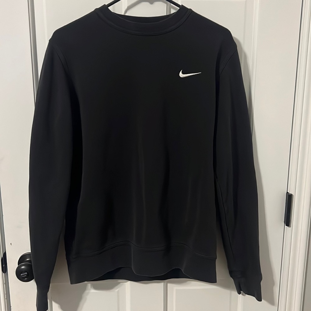 An all black crew neck